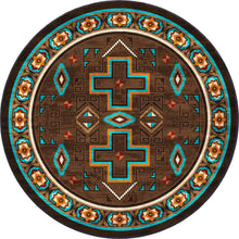 Load image into Gallery viewer, Saw Tooth OKA - Mojave Sunset (Available in 6 Sizes) | Colorful Southwest Rug