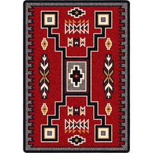 Load image into Gallery viewer, Old Crow - Red (Available in 6 Sizes) | Colorful Southwest Rug