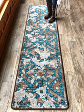 Load image into Gallery viewer, Distressed Fresco - Turquoise (Available in 6 Sizes) | Colorful Southwest Rug