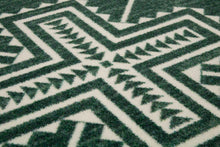Load image into Gallery viewer, Wandering Arrows - Alpine Green | Colorful Green Southwest Rug