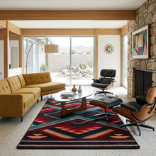 Load image into Gallery viewer, Geo Burst - Monument Valley | Geometric Colorful Rug
