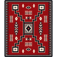 Load image into Gallery viewer, Old Crow - Red (Available in 6 Sizes) | Colorful Southwest Rug
