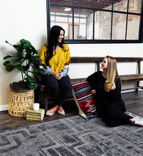 Load image into Gallery viewer, Bounty Asphalt (Available in 6 Sizes) | Colorful Southwest Rug
