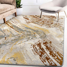 Load image into Gallery viewer, Petrified - Amber (Available in 6 Sizes) | Colorful Rustic Rug
