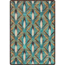Load image into Gallery viewer, Plumage - Tropical Turquoise (Available in 6 Sizes) | Colorful Southwest Rug
