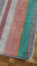 Load and play video in Gallery viewer, Paradise Blanket - Tropics (Available in 6 Sizes) | Colorful Striped Area Rug
