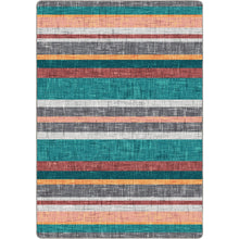 Load image into Gallery viewer, Paradise Blanket - Tropics (Available in 6 Sizes) | Colorful Striped Area Rug
