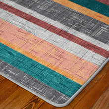 Load image into Gallery viewer, Paradise Blanket - Tropics (Available in 6 Sizes) | Colorful Striped Area Rug
